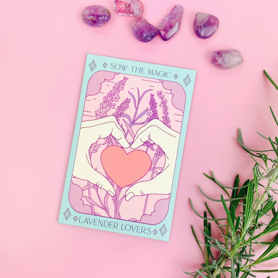 Sow The Magic- Lavender Lovers Tarot Card Seeds