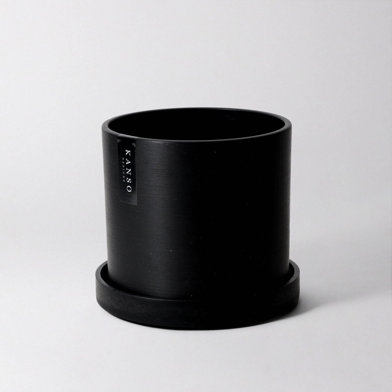Kanso Designs 4” Pot & Saucer Black