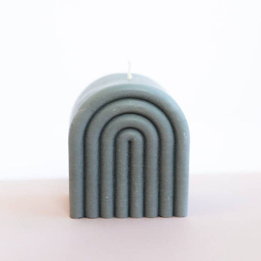 JaxKelly Short Rainbow Grey Candle