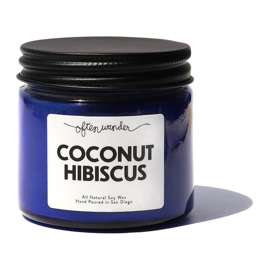 Often Wander: Coconut Hibiscus 6oz Candle