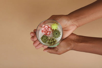Cactus Flower Candle