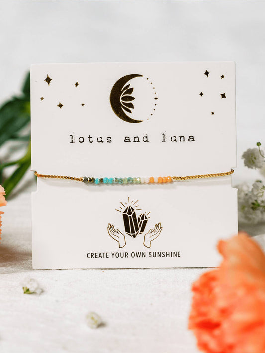 Lotus and Luna "Create Your Own Sunshine" Goddess Bracelet