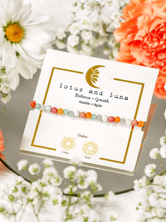 Lotus and Luna: Balance and Growth Bracelet