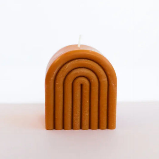 JaxKelly Short Rainbow Honey Candle