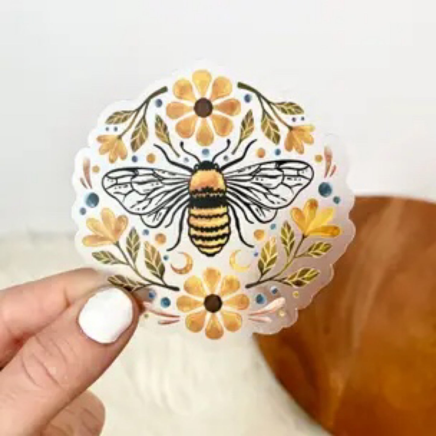 Bee Flower Sticker