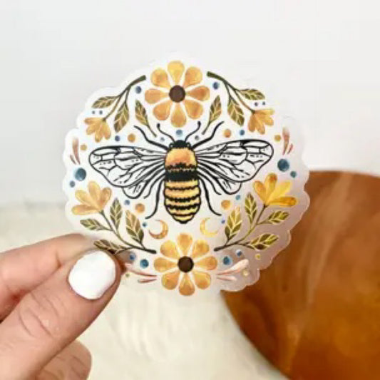 Bee Flower Sticker